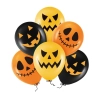 Balony halloween dekoracje ozdoby halloween mina uśmiech balon lateks 6szt